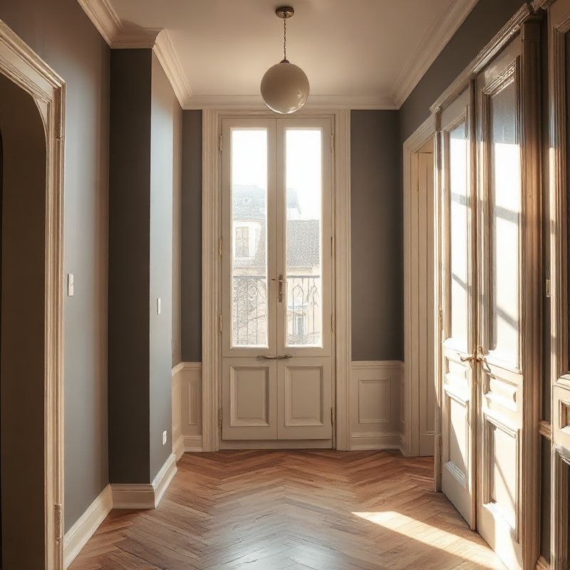 Entrée d'appartement toulousain prête pour une visite de rénovation