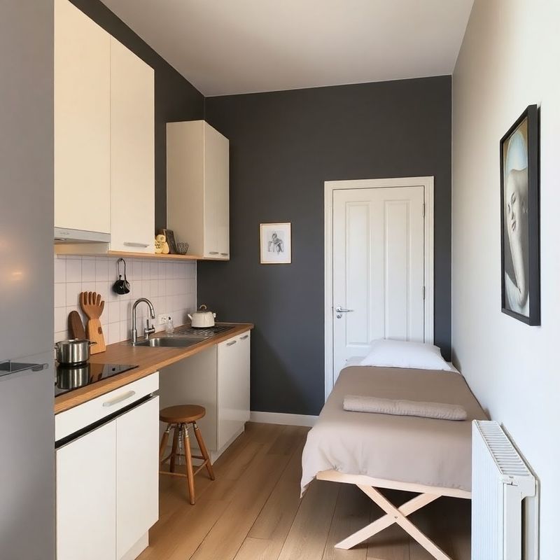Studio Compans-Caffarelli rénové avec lit escamotable et cuisine compacte